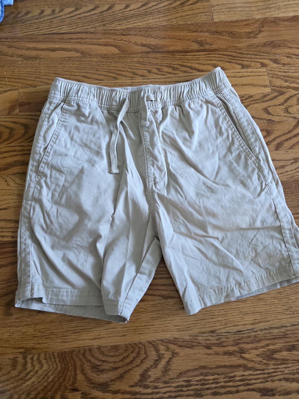Katin Light Tan Elastic Waist Drawstring Kids Shorts